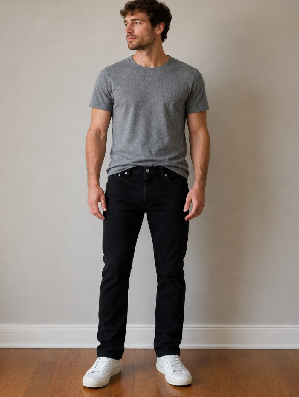 Levi's 511 Slim Fit Black Denim Jeans Men's 33x32